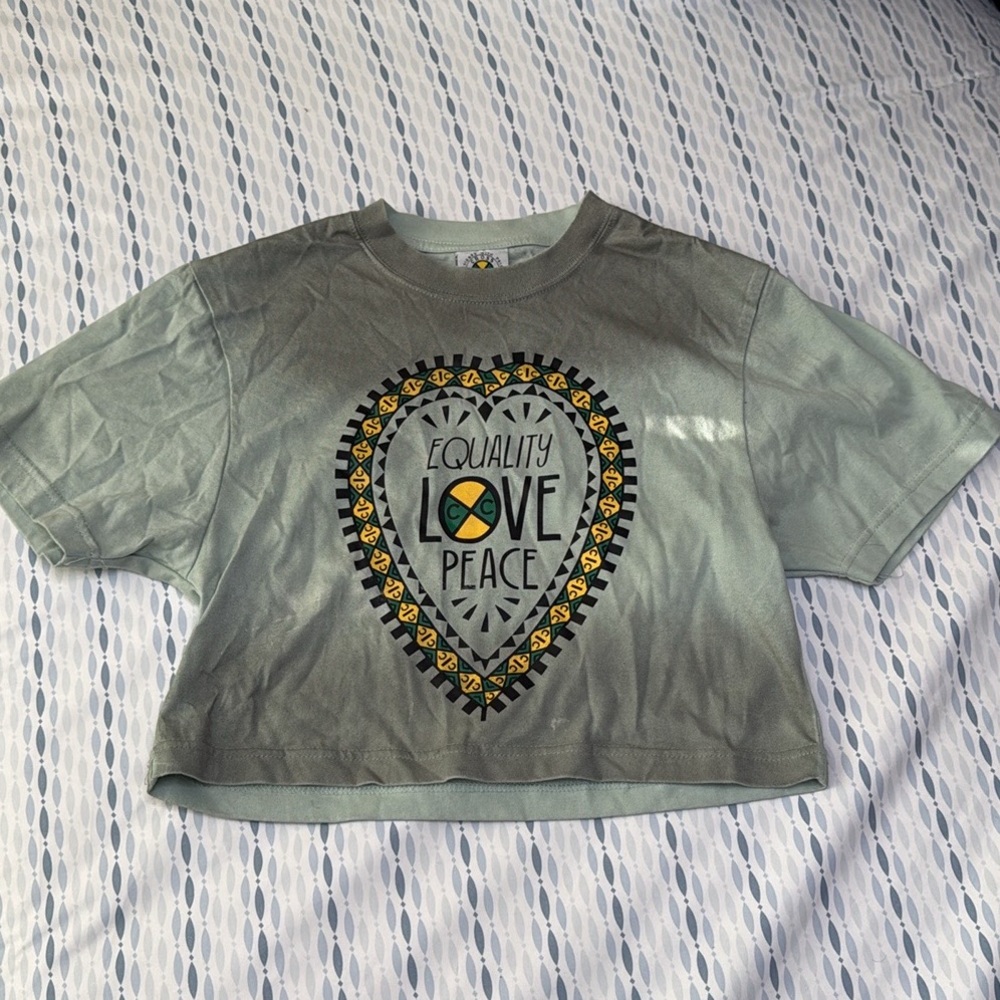 Cross Colours Love Peace Graphic T-Shirt